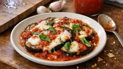 Melanzane alla pizzaiola in padella: sugo all’origano e mozzarella filante