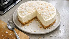 Cheesecake al cocco senza cottura: cremosa, fresca e perfetta da preparare in anticipo